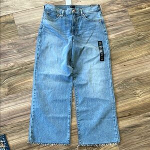 J. Crew 30T Wide-leg crop jean in all-day stretch